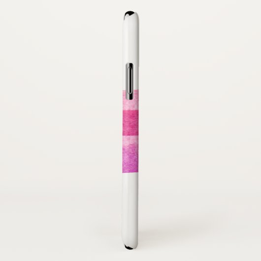 Modern roze Waterverf vlinder monogram Case-Mate iPhone Case (Achterkant / rechts)