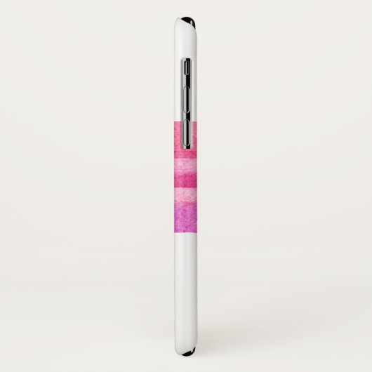 Modern roze Waterverf vlinder monogram Case-Mate iPhone Case (Achterkant/links)