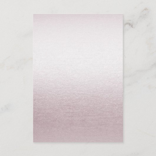 Modern roze wit bloemdetail behuizing Kaart (Achterkant)