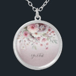 Modern roze wit bloemig Ketting<br><div class="desc">Prachtig modern roze wit bloemig Ketting</div>