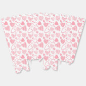 Modern Roze Wit Romantisch Liefde Hart Doodle Bedankdoosjes (Ongevouwen)