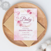 Modern roze witte roos bloemmotief ontwerp