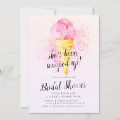 Modern Roze Ze is Scooped up vrijgezellenfeest Kaart (Voorkant)