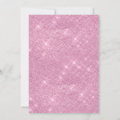 Modern Roze Zeemeermin Baby shower Invitation Kaart (Achterkant)