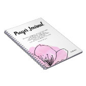 Modern roze & zwart, speciaal gepersonaliseerd Pra Notitieboek (Rechterzijde)