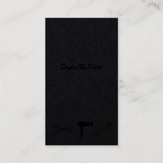 Modern Roze & Zwart Visitekaartje (Voorkant)