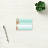Modern, Rozen op Strepen-Personalisatie Post-it® Notes (Kantoor)