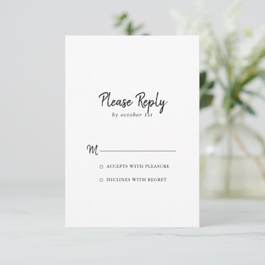 Modern RSVP (Staand voorkant)