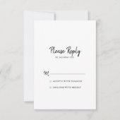 Modern RSVP Kaartje (Voorkant)