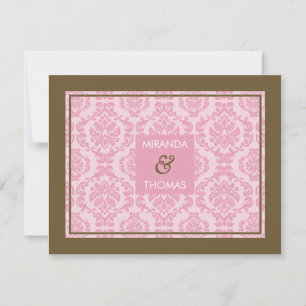 MODERN RSVP REPLY CARD : dampkleuren 9B