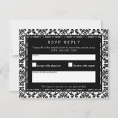 MODERN RSVP REPLY CARD: kleurt 10 Kaart (Achterkant)