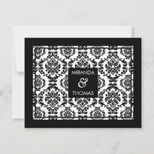 MODERN RSVP REPLY CARD: kleurt 10 Kaart