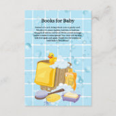 Modern Rubber Ducky Bubbles Baby shower Informatiekaartje (Voorkant)