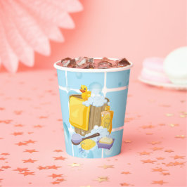 Modern Rubber Ducky Bubbles Baby shower Papieren Bekers