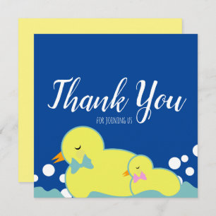 Modern Rubber Eucks Geel Baby shower Dank u wel