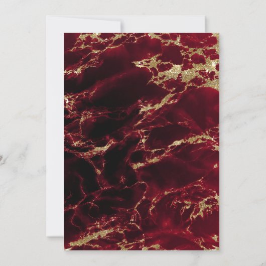 Modern Ruby Waterverf Geode Barefoot Bride™ (Achterkant)