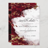 Modern Ruby Waterverf Geode Barefoot Bride™ (Voorkant / Achterkant)