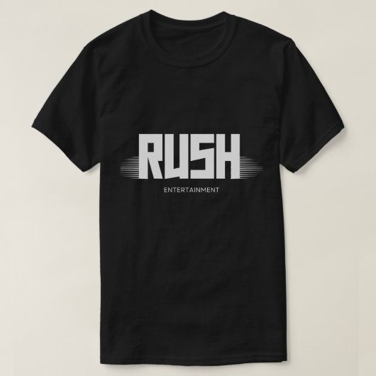 Modern Rush Entertainment Logo Zwarte T-Shirt - Mi (Design voorkant)