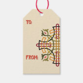 Modern Russisch Ornament gepersonaliseerd to-from Cadeaulabel (Voorkant)