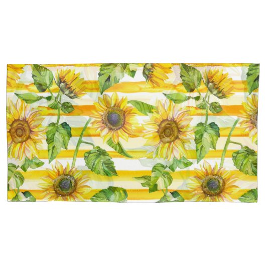 Modern Rust Leaf Pillowcases – Autumn colourful Kussensloop (Voorkant-Links)