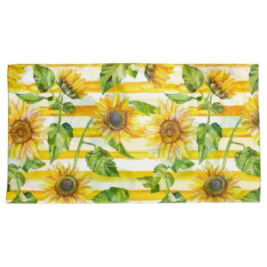 Modern Rust Leaf Pillowcases –  Autumn colourful Kussensloop (Voorkant-Rechts)