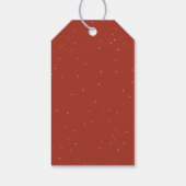 Modern Rust Merry-kerstfoto Cadeaulabel (Achterkant)