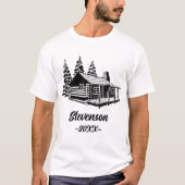 Modern Rustic |  aangepaste familienaam vernieuwen T-shirt (Voorkant)