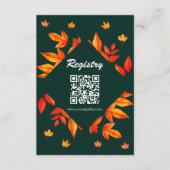 Modern Rustic Autumn verlaat het Vrijgezellenfeest Informatiekaartje (Voorkant)