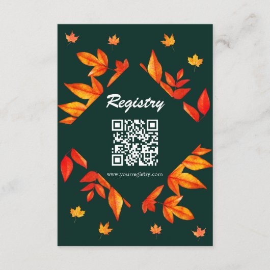 Modern Rustic Autumn verlaat het Vrijgezellenfeest Informatiekaartje (Voorkant)