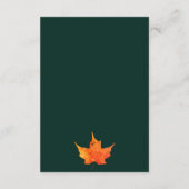 Modern Rustic Autumn verlaat het Vrijgezellenfeest Informatiekaartje (Achterkant)