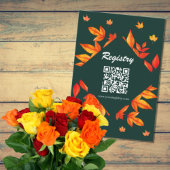 Modern Rustic Autumn verlaat het Vrijgezellenfeest Informatiekaartje