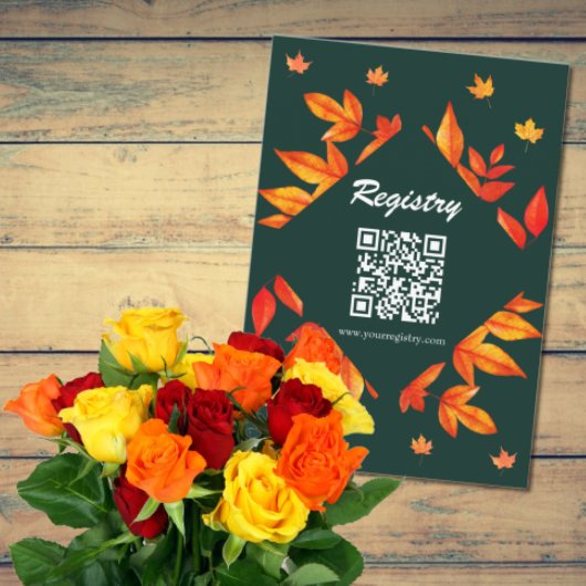 Modern Rustic Autumn verlaat het Vrijgezellenfeest Informatiekaartje