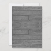 Modern Rustic Barn Wood Weddenschap Kaart (Achterkant)