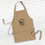 Modern Rustic BEST DAD EVER Father's Day Standaard Schort<br><div class="desc">Retro cool personalized "BEST DAD EVER" bbq apron in a logo-style typography design featuring the dad's name and the year he became a father. Great gift for Father's day or a unique birthday gift for the dad who loves to barbeque.</div>