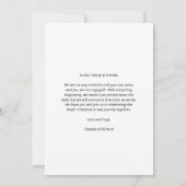 Modern Rustic Better Together Photo Verloving Aankondiging (Achterkant)