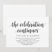 Modern Rustic, Black Script, Trouwen Onder Ons Kaart (Voorkant / Achterkant)