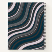 Modern Rustic Blauw & Grijs Notitieboek (Achterkant)
