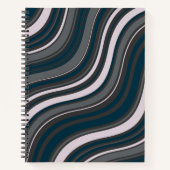Modern Rustic Blauw & Grijs Notitieboek (Voorkant)