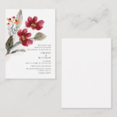 Modern Rustic Bloom Wedding Notitiekaartje (Voorkant / Achterkant)