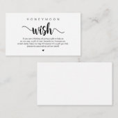Modern Rustic Boerderij, Honeymoon Wish Informatiekaartje (Voorkant / Achterkant)