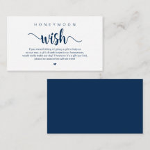 Modern Rustic Boerderij themed, Honeymoon Wish Enc