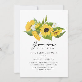 Modern Rustic Boho Sunflower Vrijgezellenfeest Kaart