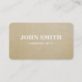 Modern Rustic brown Kraft Lenin  Visitekaartje (Voorkant)