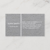 Modern Rustic brown Kraft Sand Paper Visitekaartje (Achterkant)