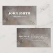 Modern Rustic bruin Kraft Zandpapier Visitekaartje (Voorkant / Achterkant)