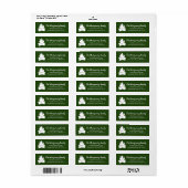 Modern Rustic Campfire & Family Name Etiket (Full Sheet)