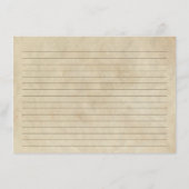 Modern Rustic Coffee Plant Bonen Quote Recept Kaar Informatiekaartje (Achterkant)