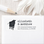 Modern Rustic Country Farmhouse Weddenschap Etiket (Insitu)