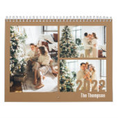 Modern Rustic Custom Creëer je eigen foto Kalender (Hoes)