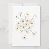 Modern Rustic Daisy Lijst Kaart (Achterkant)